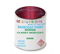 SCOOBYS PAINTS BACK IN THE MIX Paint Compatible With DODGE Claret Redcoat RMM NEAT Basecoat - Unthinned Automotive Colour (1 Litre)