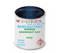SCOOBYS PAINTS BACK IN THE MIX Paint Compatible With DODGE Midnight Sky PCQ NEAT Basecoat - Unthinned Automotive Colour (250Ml)