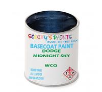 SCOOBYS PAINTS BACK IN THE MIX Paint Compatible With DODGE Midnight Sky WCQ NEAT Basecoat - Unthinned Automotive Colour (250Ml)