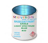 SCOOBYS PAINTS BACK IN THE MIX Paint Compatible With EAGLE Light Spectrum Blue B32 NEAT Basecoat - Unthinned Automotive Colour (1 Litre)