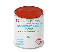 SCOOBYS PAINTS BACK IN THE MIX Paint Compatible With FORD Code Orange CN NEAT Basecoat - Unthinned Automotive Colour (250Ml)