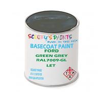 SCOOBYS PAINTS BACK IN THE MIX Paint Compatible With FORD Green Grey Ral7009-Gl LET NEAT Basecoat - Unthinned Automotive Colour (2.5 Litres)