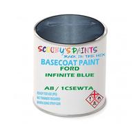 SCOOBYS PAINTS BACK IN THE MIX Paint Compatible With Ford Infinite Blue Ab / 1Csewta Basecoat Rfu Ready For Use - spray Automotive Colour (500Ml)