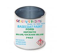 SCOOBYS PAINTS BACK IN THE MIX Paint Compatible With Ford Infinite Blue/Ocean Blue Drive 7462 Basecoat Rfu Ready For Use - spray Automotive Colour (500Ml)