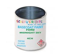 SCOOBYS PAINTS BACK IN THE MIX Paint Compatible With FORD Midnight Sky 4CH NEAT Basecoat - Unthinned Automotive Colour (1 Litre)
