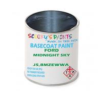 SCOOBYS PAINTS BACK IN THE MIX Paint Compatible With Ford Midnight Sky J5,Bmzewwa Basecoat Rfu Ready For Use - spray Automotive Colour (250Ml)