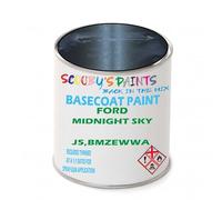 SCOOBYS PAINTS BACK IN THE MIX Paint Compatible With FORD Midnight Sky J5,BMZEWWA NEAT Basecoat - Unthinned Automotive Colour (500Ml)