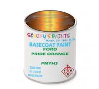 SCOOBYS PAINTS BACK IN THE MIX Paint Compatible With FORD Pride Orange PMYHS NEAT Basecoat - Unthinned Automotive Colour (250Ml)