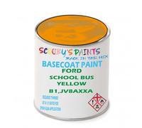 SCOOBYS PAINTS BACK IN THE MIX Paint Compatible With FORD School Bus Yellow B1,JV8AXXA NEAT Basecoat - Unthinned Automotive Colour (2.5 Litres)