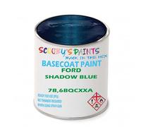 SCOOBYS PAINTS BACK IN THE MIX Paint Compatible With Ford Shadow Blue 7B,6Bqcxxa Basecoat Rfu Ready For Use - spray Automotive Colour (500Ml)