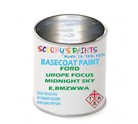 SCOOBYS PAINTS BACK IN THE MIX Paint Compatible With Ford Urope Focus Midnight Sky E,Bmzwwa Basecoat Rfu Ready For Use - spray Automotive Colour (500Ml)