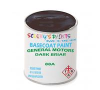 SCOOBYS PAINTS BACK IN THE MIX Paint Compatible With GENERAL MOTORS CORP Dark Briar 88A NEAT Basecoat - Unthinned Automotive Colour (250Ml)