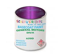 SCOOBYS PAINTS BACK IN THE MIX Paint Compatible With General Motors Corp Diva 620D Basecoat Rfu Ready For Use - spray Automotive Colour (500Ml)