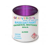 SCOOBYS PAINTS BACK IN THE MIX Paint Compatible With GENERAL MOTORS CORP Diva 620D NEAT Basecoat - Unthinned Automotive Colour (500Ml)