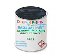 SCOOBYS PAINTS BACK IN THE MIX Paint Compatible With General Motors Corp Grey Cronos 8989 Basecoat Rfu Ready For Use - spray Automotive Colour (250Ml)