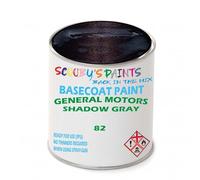 SCOOBYS PAINTS BACK IN THE MIX Paint Compatible With General Motors Corp Shadow Gray 82 Basecoat Rfu Ready For Use - spray Automotive Colour (2.5 Litres)