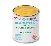 SCOOBYS PAINTS BACK IN THE MIX Paint Compatible With GEO Flash Yellow WA5368 NEAT Basecoat - Unthinned Automotive Colour (1 Litre)