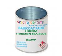 SCOOBYS PAINTS BACK IN THE MIX Paint Compatible With Honda Horizon Sea Blue B629P Basecoat Rfu Ready For Use - spray Automotive Colour (250Ml)