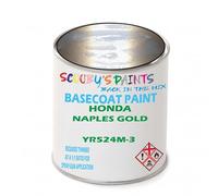 SCOOBYS PAINTS BACK IN THE MIX Paint Compatible With HONDA Naples Gold YR524M-3 NEAT Basecoat - Unthinned Automotive Colour (2.5 Litres)