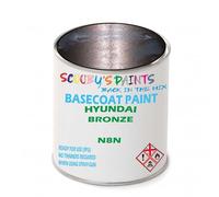 SCOOBYS PAINTS BACK IN THE MIX Paint Compatible With Hyundai Bronze N8N Basecoat Rfu Ready For Use - spray Automotive Colour (2.5 Litres)
