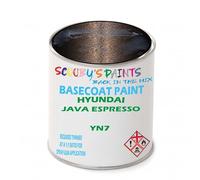 SCOOBYS PAINTS BACK IN THE MIX Paint Compatible With HYUNDAI Java Espresso YN7 NEAT Basecoat - Unthinned Automotive Colour (1 Litre)