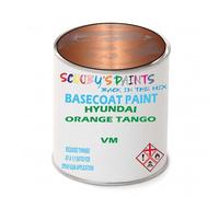 SCOOBYS PAINTS BACK IN THE MIX Paint Compatible With HYUNDAI Orange Tango VM NEAT Basecoat - Unthinned Automotive Colour (2.5 Litres)