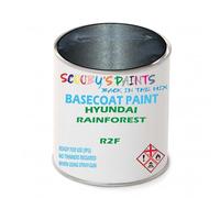 SCOOBYS PAINTS BACK IN THE MIX Paint Compatible With Hyundai Rainforest R2F Basecoat Rfu Ready For Use - spray Automotive Colour (2.5 Litres)