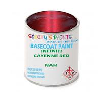 SCOOBYS PAINTS BACK IN THE MIX Paint Compatible With Infiniti Cayenne Red Nah Basecoat Rfu Ready For Use - spray Automotive Colour (250Ml)