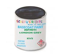 SCOOBYS PAINTS BACK IN THE MIX Paint Compatible With INFINITI London Grey KV5 NEAT Basecoat - Unthinned Automotive Colour (500Ml)