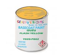 SCOOBYS PAINTS BACK IN THE MIX Paint Compatible With ISUZU Flash Yellow Y020-P802 NEAT Basecoat - Unthinned Automotive Colour (500Ml)