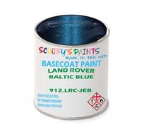 SCOOBYS PAINTS BACK IN THE MIX Paint Compatible With Land Rover Baltic Blue 912,Lrc-Jeb Basecoat Rfu Ready For Use - spray Automotive Colour (500Ml)