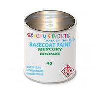 SCOOBYS PAINTS BACK IN THE MIX Paint Compatible With Mercury Bronze 45 Basecoat Rfu Ready For Use - spray Automotive Colour (250Ml)
