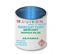 SCOOBYS PAINTS BACK IN THE MIX Paint Compatible With Mercury Indigo Blue Eb,Pama2 Basecoat Rfu Ready For Use - spray Automotive Colour (2.5 Litres)