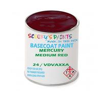 SCOOBYS PAINTS BACK IN THE MIX Paint Compatible With Mercury Medium Red 24 / Vdvaxxa Basecoat Rfu Ready For Use - spray Automotive Colour (2.5 Litres)