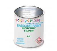SCOOBYS PAINTS BACK IN THE MIX Paint Compatible With MERCURY Silver 16 NEAT Basecoat - Unthinned Automotive Colour (2.5 Litres)