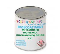 SCOOBYS PAINTS BACK IN THE MIX Paint Compatible With Mitsubishi Bohemia (Richmond) Beige Lz Basecoat Rfu Ready For Use - spray Automotive Colour (2.5 Litres)