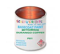 SCOOBYS PAINTS BACK IN THE MIX Paint Compatible With Mitsubishi Durango Copper P01 Basecoat Rfu Ready For Use - spray Automotive Colour (500Ml)
