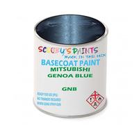 SCOOBYS PAINTS BACK IN THE MIX Paint Compatible With Mitsubishi Genoa Blue Gnb Basecoat Rfu Ready For Use - spray Automotive Colour (500Ml)