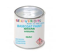 SCOOBYS PAINTS BACK IN THE MIX Paint Compatible With Nissan Visual Qac Basecoat Rfu Ready For Use - spray Automotive Colour (1 Litre)