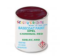 SCOOBYS PAINTS BACK IN THE MIX Paint Compatible With OPEL Cardinal Red 508,KC,4RD NEAT Basecoat - Unthinned Automotive Colour (500Ml)