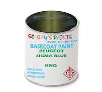 SCOOBYS PAINTS BACK IN THE MIX Paint Compatible With Peugeot Sigma Blue Knq Basecoat Rfu Ready For Use - spray Automotive Colour (250Ml)
