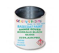 SCOOBYS PAINTS BACK IN THE MIX Paint Compatible With RANGE ROVER Borealis Black Gloss 2234,JLRCPBU NEAT Basecoat - Unthinned Automotive Colour (2.5 Litres)