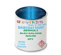SCOOBYS PAINTS BACK IN THE MIX Paint Compatible With RENAULT Bleu Galaxie Nacre RPY NEAT Basecoat - Unthinned Automotive Colour (500Ml)