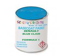 SCOOBYS PAINTS BACK IN THE MIX Paint Compatible With Renault Blue Clair Formule 1 Basecoat Rfu Ready For Use - spray Automotive Colour (2.5 Litres)