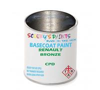 SCOOBYS PAINTS BACK IN THE MIX Paint Compatible With Renault Bronze Cpd Basecoat Rfu Ready For Use - spray Automotive Colour (250Ml)
