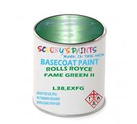 SCOOBYS PAINTS BACK IN THE MIX Paint Compatible With Rolls Royce Fame Green Ii L38,Exfg Basecoat Rfu Ready For Use - spray Automotive Colour (1 Litre)