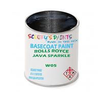 SCOOBYS PAINTS BACK IN THE MIX Paint Compatible With ROLLS ROYCE Java Sparkle W05 NEAT Basecoat - Unthinned Automotive Colour (1 Litre)
