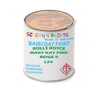 SCOOBYS PAINTS BACK IN THE MIX Paint Compatible With Rolls Royce Mary Kay Pink Beige Ii L24 Basecoat Rfu Ready For Use - spray Automotive Colour (500Ml)