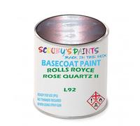 SCOOBYS PAINTS BACK IN THE MIX Paint Compatible With Rolls Royce Rose Quartz Ii L92 Basecoat Rfu Ready For Use - spray Automotive Colour (250Ml)