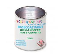 SCOOBYS PAINTS BACK IN THE MIX Paint Compatible With Rolls Royce Rose Quartz T35 Basecoat Rfu Ready For Use - spray Automotive Colour (2.5 Litres)